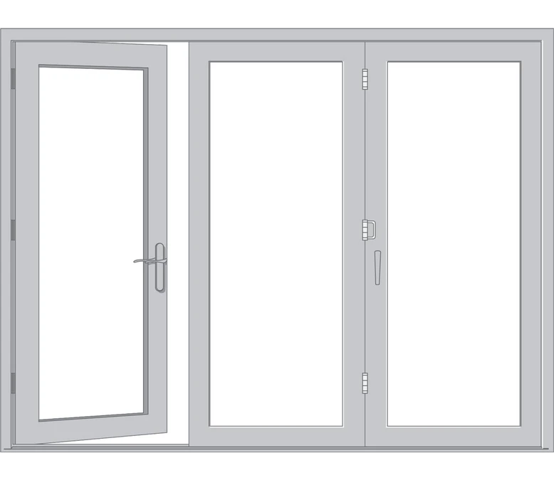 Great Falls Pella Architect Reserve Series Contemporary Bifold Patio Door