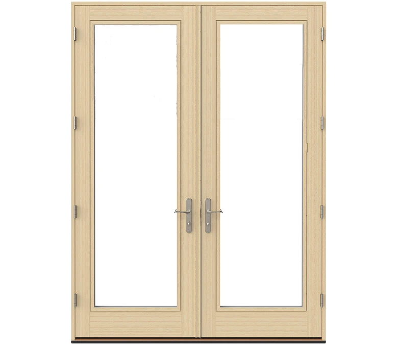 Great Falls Pella Lifestyle Series Wood Double Hinged Patio Doors